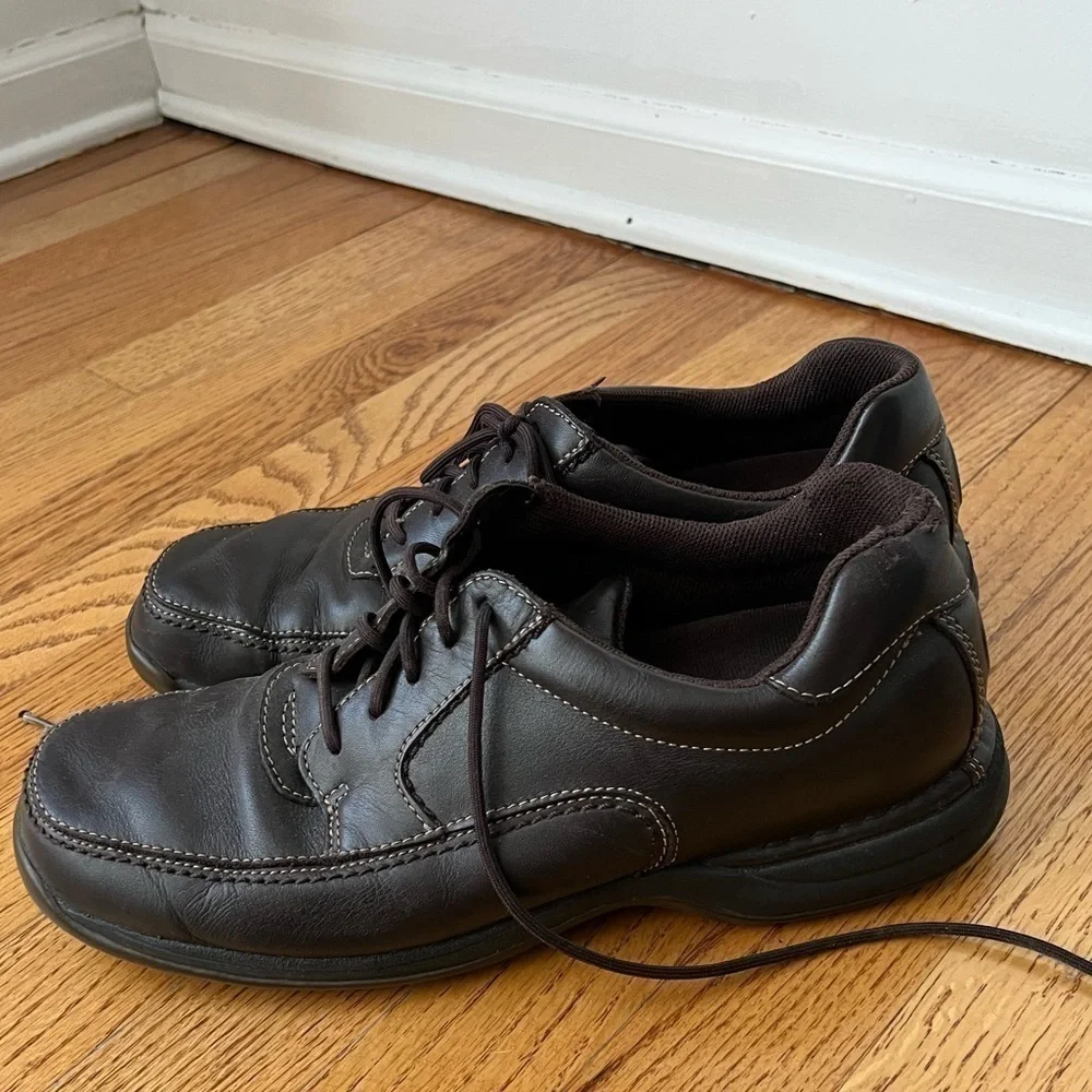 Rockport Men’s Business Career Brown Dress Lace-Up Shoes Size 10.5